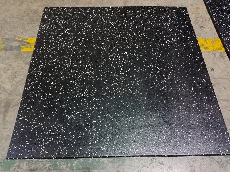 Side profile of various gym flooring thicknesses for different applications